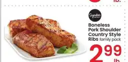 Albertsons Signature SELECT Boneless Pork Shoulder Country Style Ribs - family pack offer