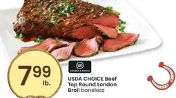 Albertsons USDA CHOICE Beef Top Round London Broil - boneless offer