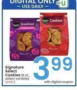 Albertsons Signature Select Cookies - 18 ct., select varieties offer