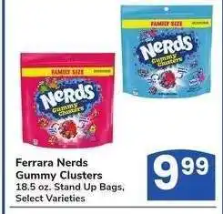 Albertsons Ferrara Nerds Gummy Clusters - 18.5 oz. Stand Up Bags, Select Varieties offer