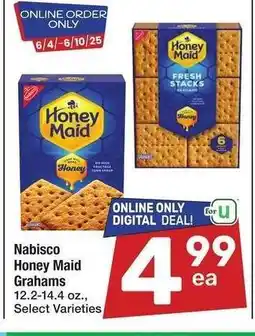 Albertsons Nabisco Honey Maid Grahams - 12.2-14.4 oz., Select Varieties offer
