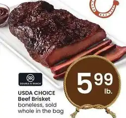 Albertsons USDA Choice Beef Brisket - boneless, sold whole in the bag offer