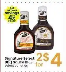 Albertsons Signature Select BBQ Sauce - 18 oz., select varieties offer