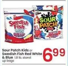 Albertsons Sour Patch Kids or Swedish Fish Red - 1.8 lb. stand up bags offer