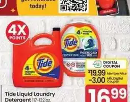 Albertsons Tide Liquid Laundry Detergent 117-132 oz. or Pods 45-76 ct. - Selected varieties offer