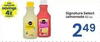 Albertsons Signature Select Lemonade - 52 oz offer