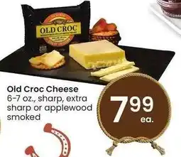 Albertsons Old Croc Cheese - 6-7 oz., sharp, extra sharp or applewood smoked offer