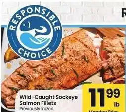 Albertsons Wild-Caught Sockeye Salmon Fillets - Previously frozen offer