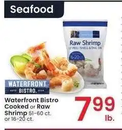 Albertsons Waterfront Bistro Cooked or Raw Shrimp - 51-60 ct. or 16-20 ct offer