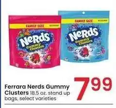 Albertsons Ferrara Nerds Gummy Clusters - 18.5 oz. stand up bags, select varieties offer