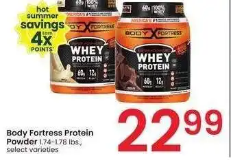 Albertsons Body Fortress Protein Powder - 1.74-1.78 lbs., select varieties offer