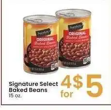 Albertsons Signature Select Baked Beans - 15 oz offer