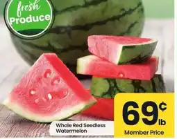 Albertsons Whole Red Seedless Watermelon offer