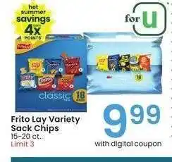 Albertsons Frito Lay Variety Sack Chips - 15-20 ct offer