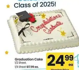 Albertsons Graduation Cake - 1/2 Sheet offer