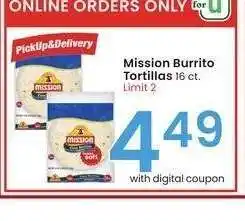 Albertsons Mission Burrito Tortillas - 16 ct offer