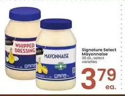 Albertsons Signature Select Mayonnaise - 30 oz., select varieties offer