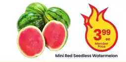 Albertsons Mini Red Seedless Watermelon offer