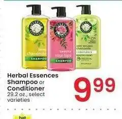 Albertsons Herbal Essences Shampoo or Conditioner - 29.2 oz., select varieties offer