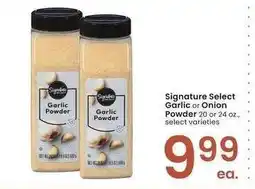Albertsons Signature Select Garlic or Onion Powder - 20 or 24 oz., select varieties offer
