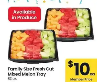 Albertsons Family Size Fresh Cut Mixed Melon Tray - 83 oz offer