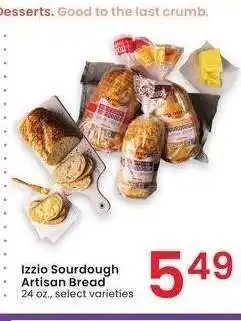 Albertsons Izzio Sourdough Artisan Bread - 24 oz., select varieties offer