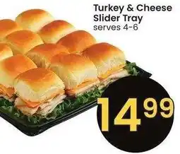 Albertsons Turkey & Cheese Slider Tray - serves 4-6 offer