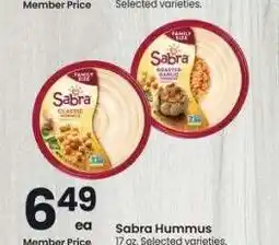 Albertsons Sabra Hummus - 17 oz. Selected varieties offer