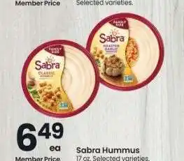 Albertsons Sabra Hummus - 17 oz. Selected varieties offer