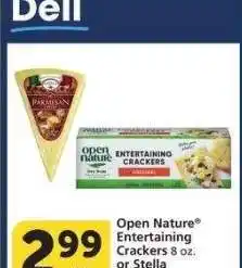Albertsons Open Nature Entertaining Crackers 8 oz. or Stella Cheese Wedge 8 oz. - Selected varieties offer