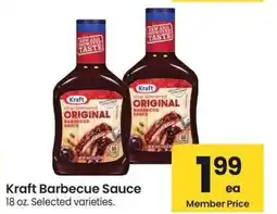 Albertsons Kraft Barbecue Sauce - 18 oz. Selected varieties offer