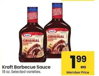 Albertsons Kraft Barbecue Sauce - 18 oz. Selected varieties offer
