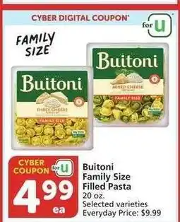 Albertsons Buitoni Family Size Filled Pasta - 20 oz. Selected varieties Everyday Price: $9.99 offer