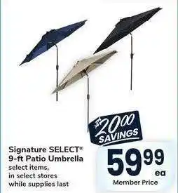 Albertsons Signature SELECT 9-ft Patio Umbrella - select items offer