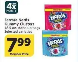Albertsons Ferrara Nerds Gummy Clusters - 18.5 oz. stand up bags Selected varieties offer