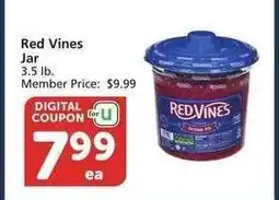 Albertsons Red Vines Jar - 3.5 lb. Member Price: $9.99 offer