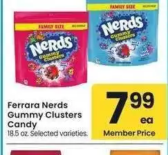 Albertsons Ferrara Nerds Gummy Clusters Candy - 18.5 oz. Selected varieties offer