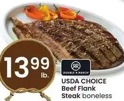 Albertsons USDA CHOICE Beef Flank Steak - boneless offer