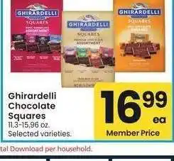 Albertsons Ghirardelli Chocolate Squares - 11.3-15.96 oz. Selected varieties offer