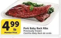 Albertsons Pork Baby Back Ribs - Previously frozen offer