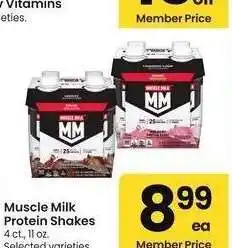 Albertsons Muscle Milk Protein Shakes - 4 ct., 11 oz. Selected varieties offer