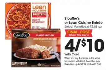 Kroger Stouffer's or Lean Cuisine Entrée offer