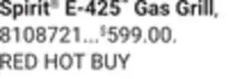 Ace Hardware Spirit E-425 Gas Grill offer