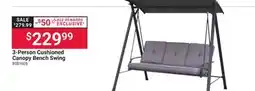 Ace Hardware 3-Person Cushioned Canopy Bench Swing offer
