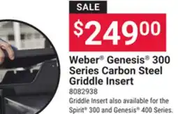 Ace Hardware Weber Genesis 300 Series Carbon Steel Griddle Insert offer