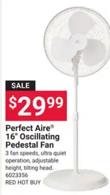 Ace Hardware Perfect Aire 16 Oscillating Pedestal Fan offer