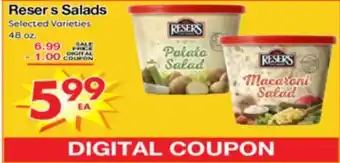 Superior Grocers Reser's Salads offer
