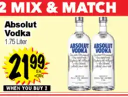 Superior Grocers Absolut Vodka offer