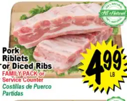 Superior Grocers Pork Riblets or Diced Ribs Diced Ribs offer