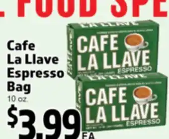 Superior Grocers Cafe La Llave Espresso Bag offer